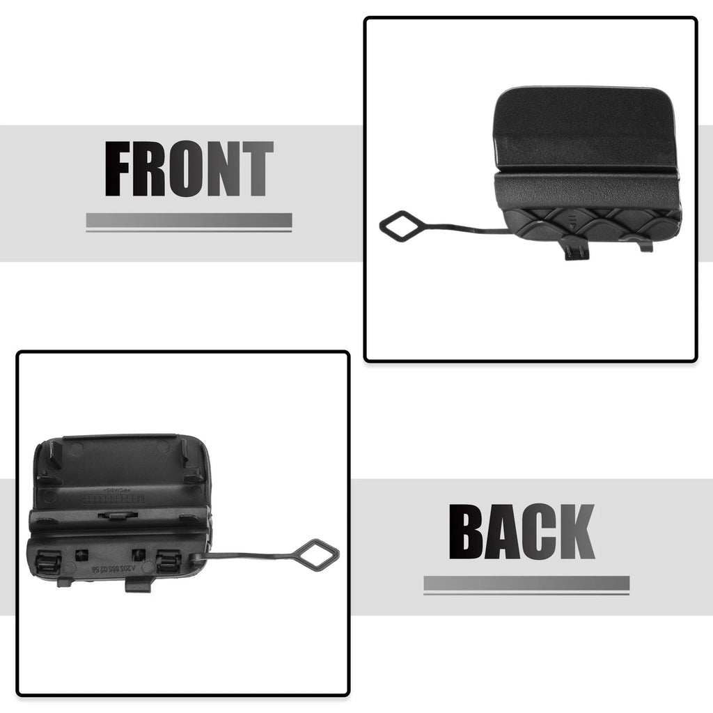 Rear Bumper Tow Hook Eye Hole Cover for Mercedes-Benz W205 (2015–2020) Gray