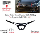 Front Bumper Upper Grille for Toyota Corolla (2017–2019) 53111-02B10