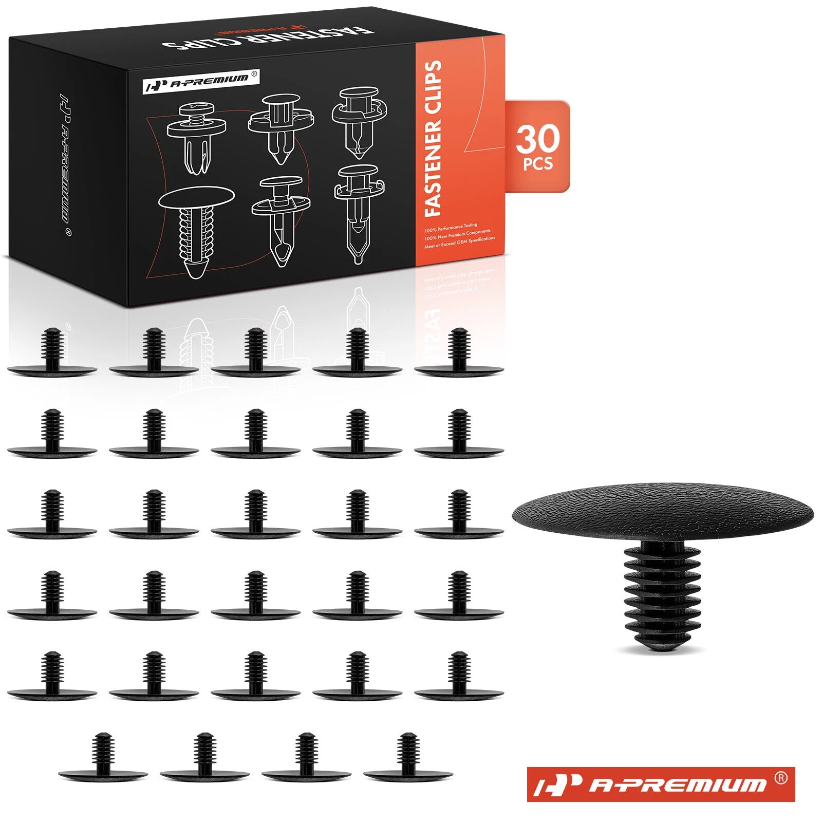 30Pcs Nylon Hood Insulation Retainer Clip for Subaru Baja Legacy (2003–2006)