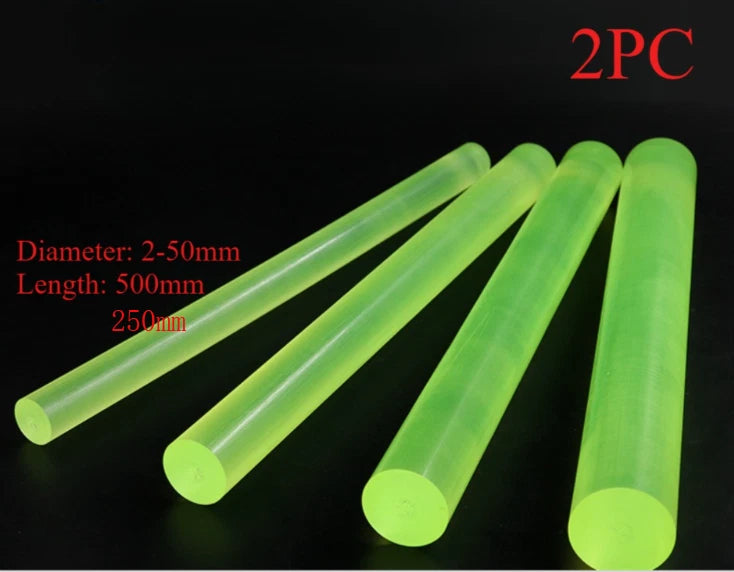 2PC Polyurethane Rods 2mm-50mm Diameter 250mm/500mm for Automotive Applications