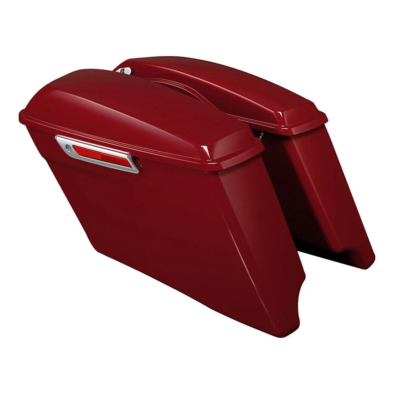 4" Hard Saddlebags for Harley Touring Street Road Glide (2014–2024) Billiard Red