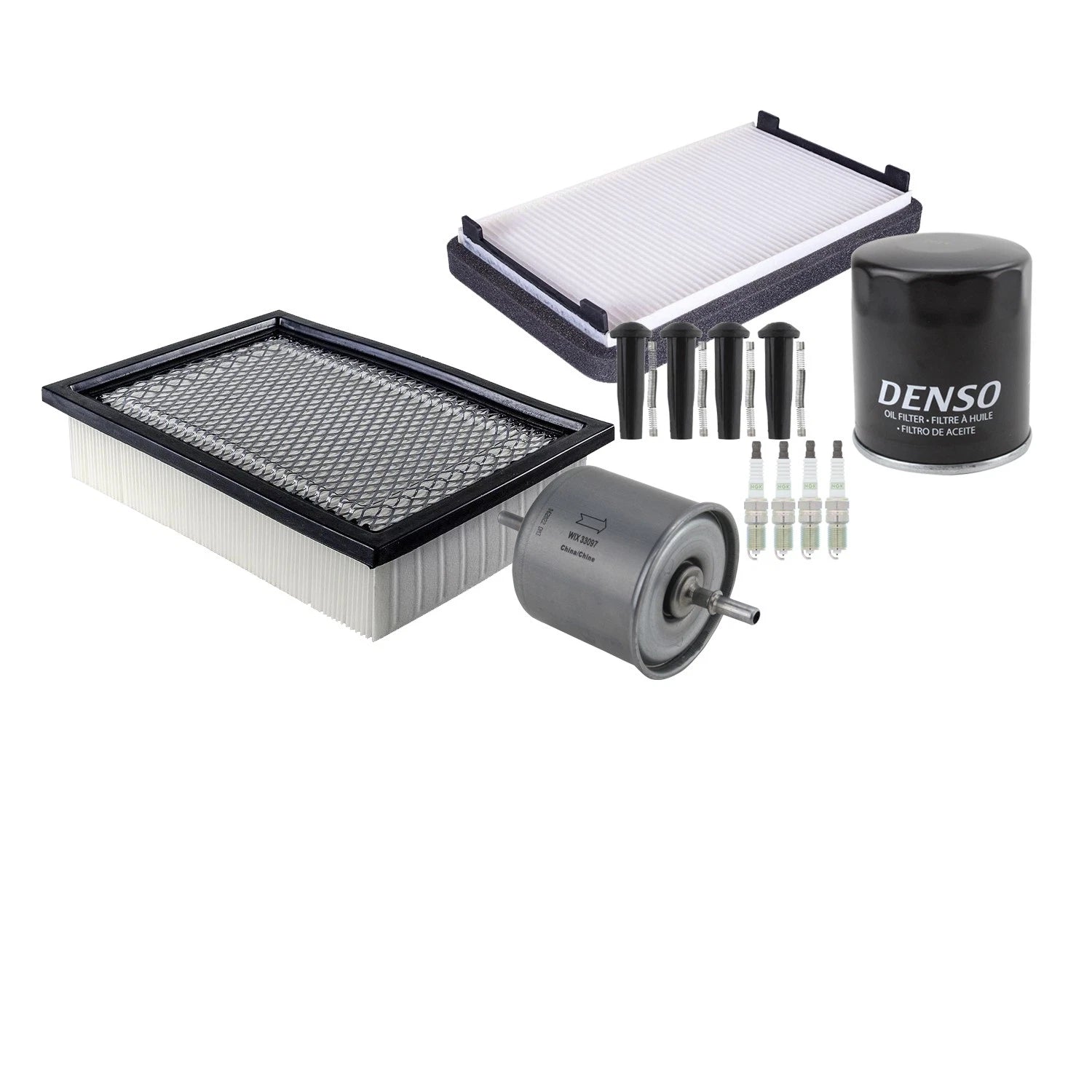 Tune Up Kit with 4 NGK Spark Plugs & Boots for Escape Mariner Tribute (2001–2012)