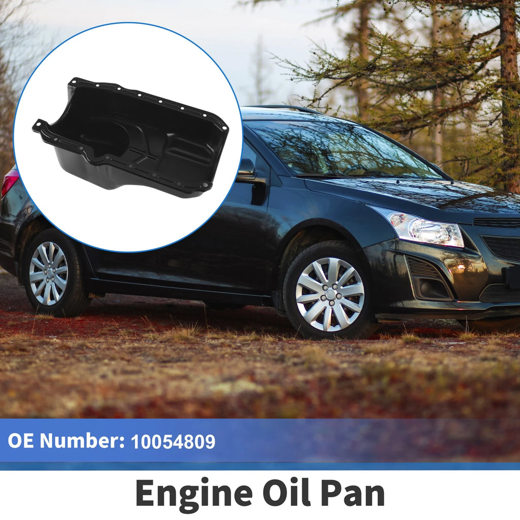 1 Pcs Engine Oil Pan for Chevrolet Astro (1986–1995) No.10054809 Iron Black
