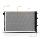 Aluminum Core Cooling Radiator for Land Rover Discovery (1999–2004) DPI-2930
