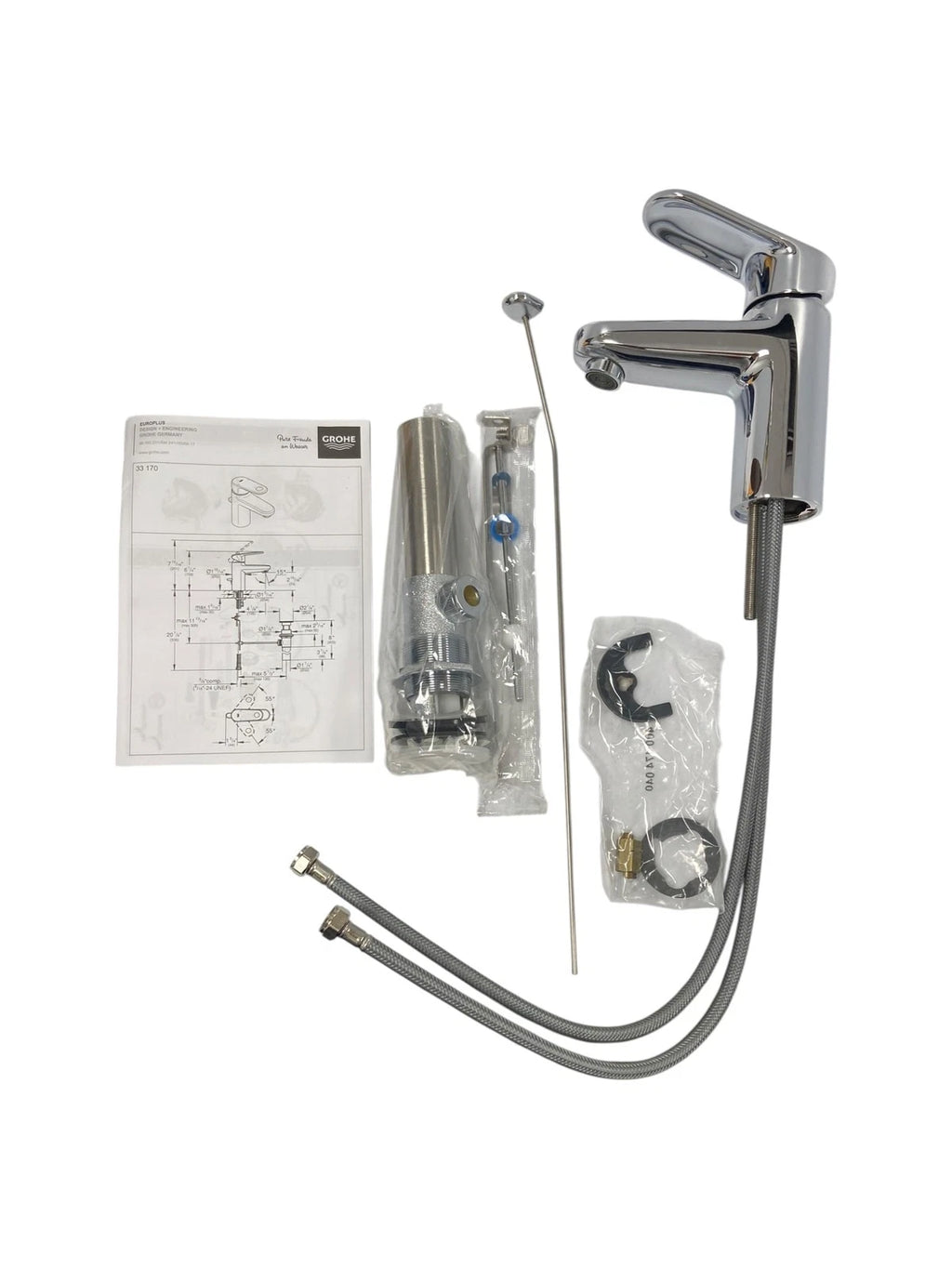 Grohe 3317000A Bathroom Faucet for S-Size Sink (OEM, Chrome)