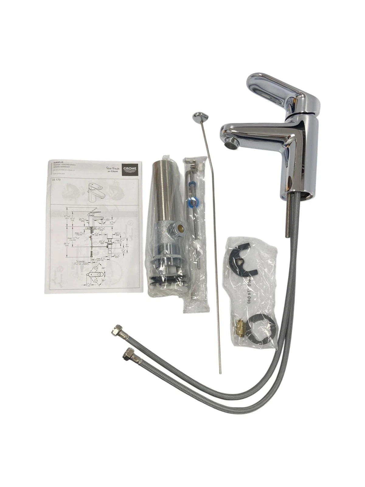 Grohe 3317000A Bathroom Faucet for S-Size Sink (OEM, Chrome)