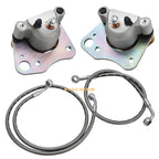 Front Left Right Brake Calipers & Hose Lines for Polaris Ranger 500 570 (2015–2021)
