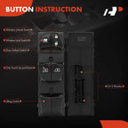Front Left Power Window Switch for Nissan Murano (2015-2022)