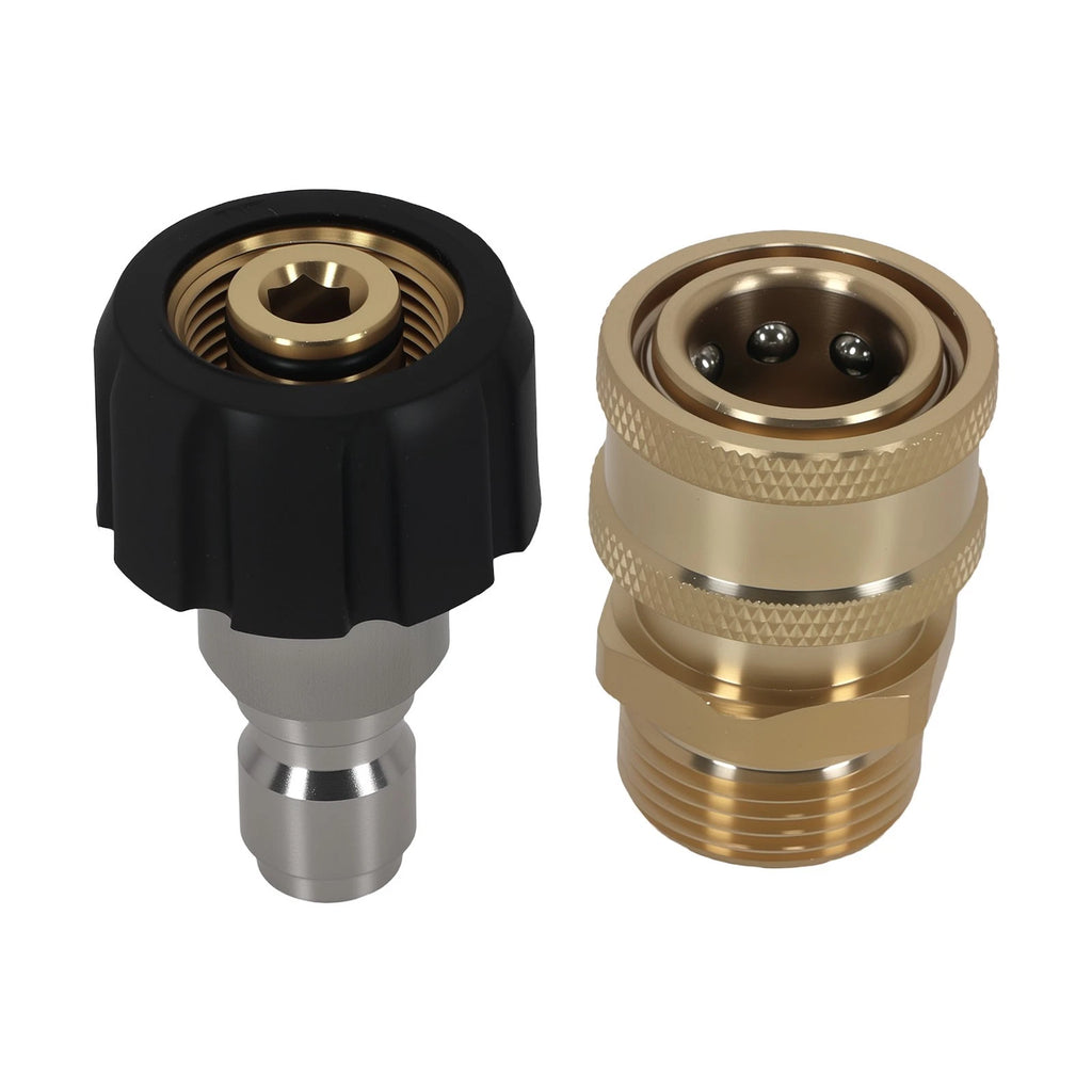Pressure Washer Adapter for M22-14mm to 3/8" Quick Connect (5000PSI)