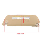 Lighted Beige Sun Visor for Silverado Sierra Tahoe Yukon (2007–2014)
