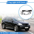 Front Left Fog Light Grill for Mercedes-Benz (2007-2012) Silver, Black