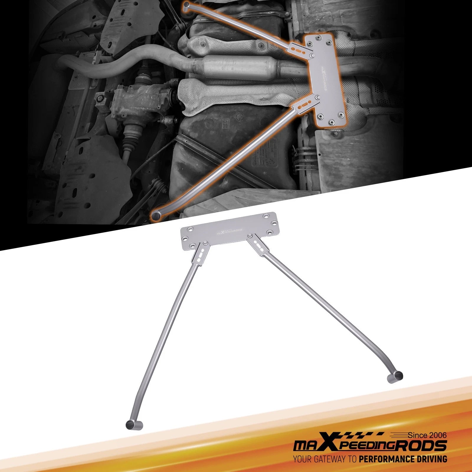 Middle Lower Brace Bar Kit for BMW 1 2 3 Series F20 F22 F30 F34 (2012–2021)