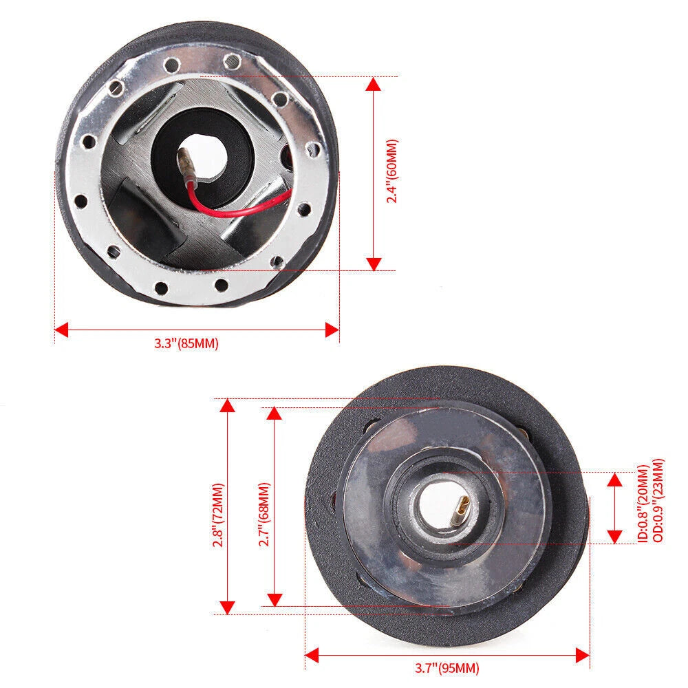 14" Racing Steering Wheel with Hub Adapter for Ford Mustang (1984–2004)