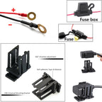 SAE to USB Phone GPS Charger Adapter with Inline Fuse for Universal 12V (SAE)