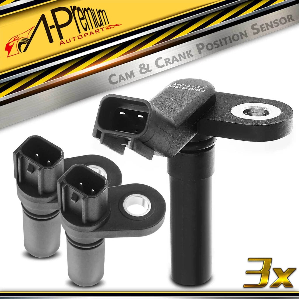 Crankshaft & 2X Camshaft Position Sensors for Ford F-150 F-250 (1997–2010)