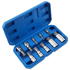 Set of 10 Triple Square Sockets M4-M18 for Automotive