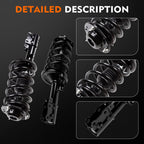 Front Struts Lower Control Arms Tie Rods Kit for Chevy Malibu Aura G6 (2004–2012)