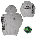 2X Lt Gray Hoodie for Ford Powerstroke Diesel