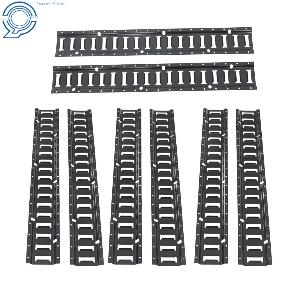 Set of 8 E Track Rails for Enclosed Trailer (3')