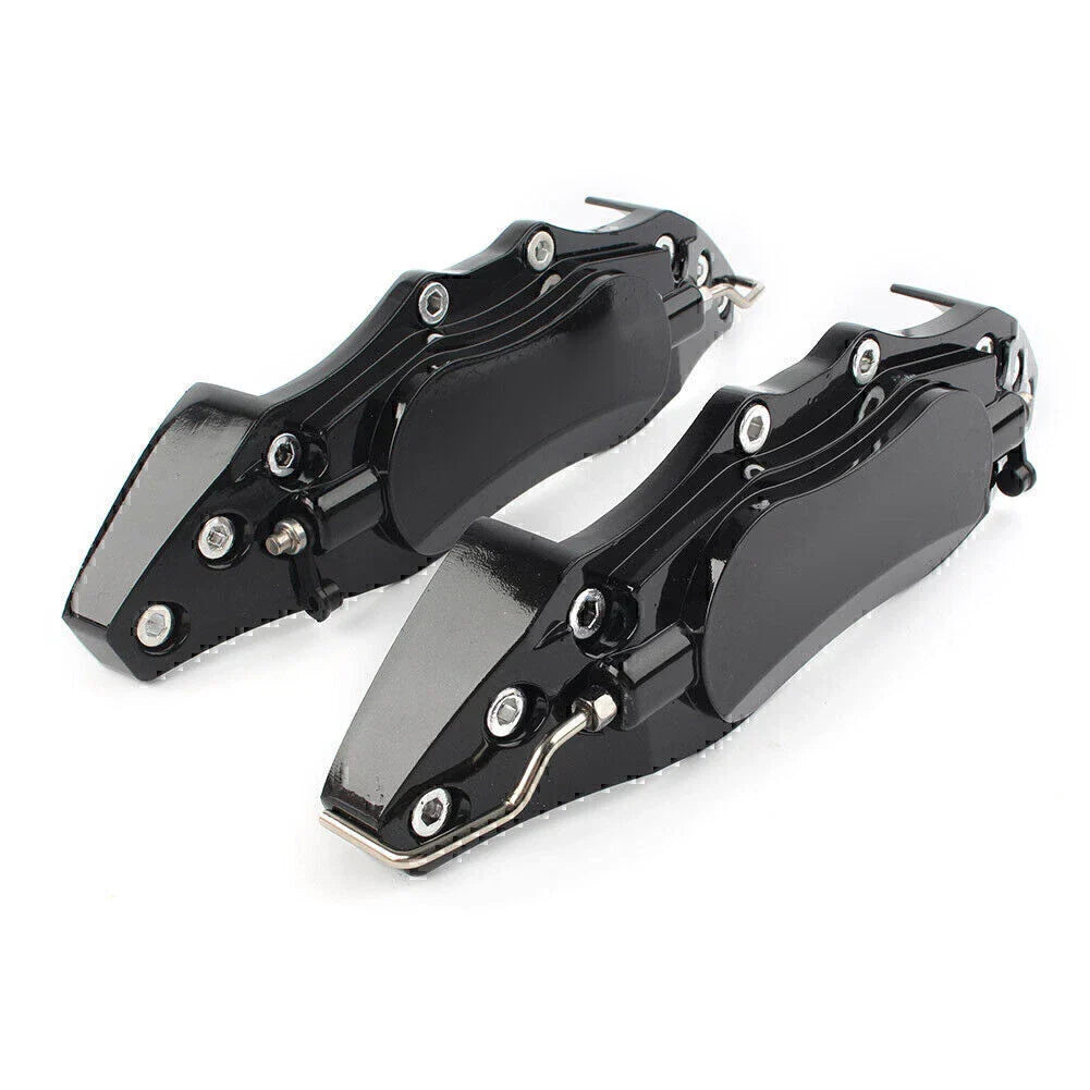 Black 3D Metal Brake Caliper Covers for Universal Car