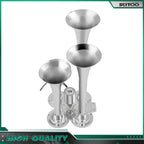 Electric Air Horn Kit 150DB 4 Trumpet for Truck Van Car Boat