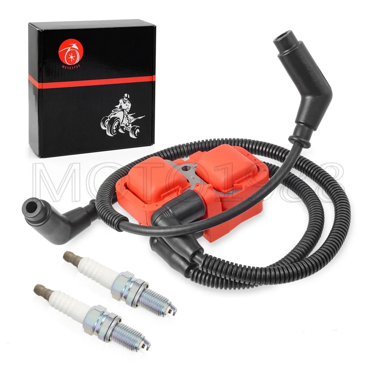 Ignition Coil & Spark Plug & Wire Cap for Bombardier Traxter 500/650(2000–2012)