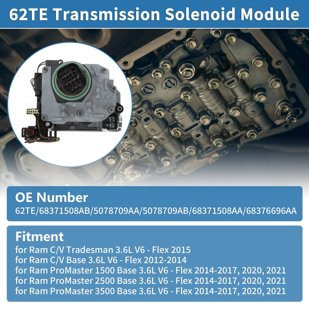 62TE Transmission Valve Body Solenoid for Dodge (No.68371508AB/5078709AA)