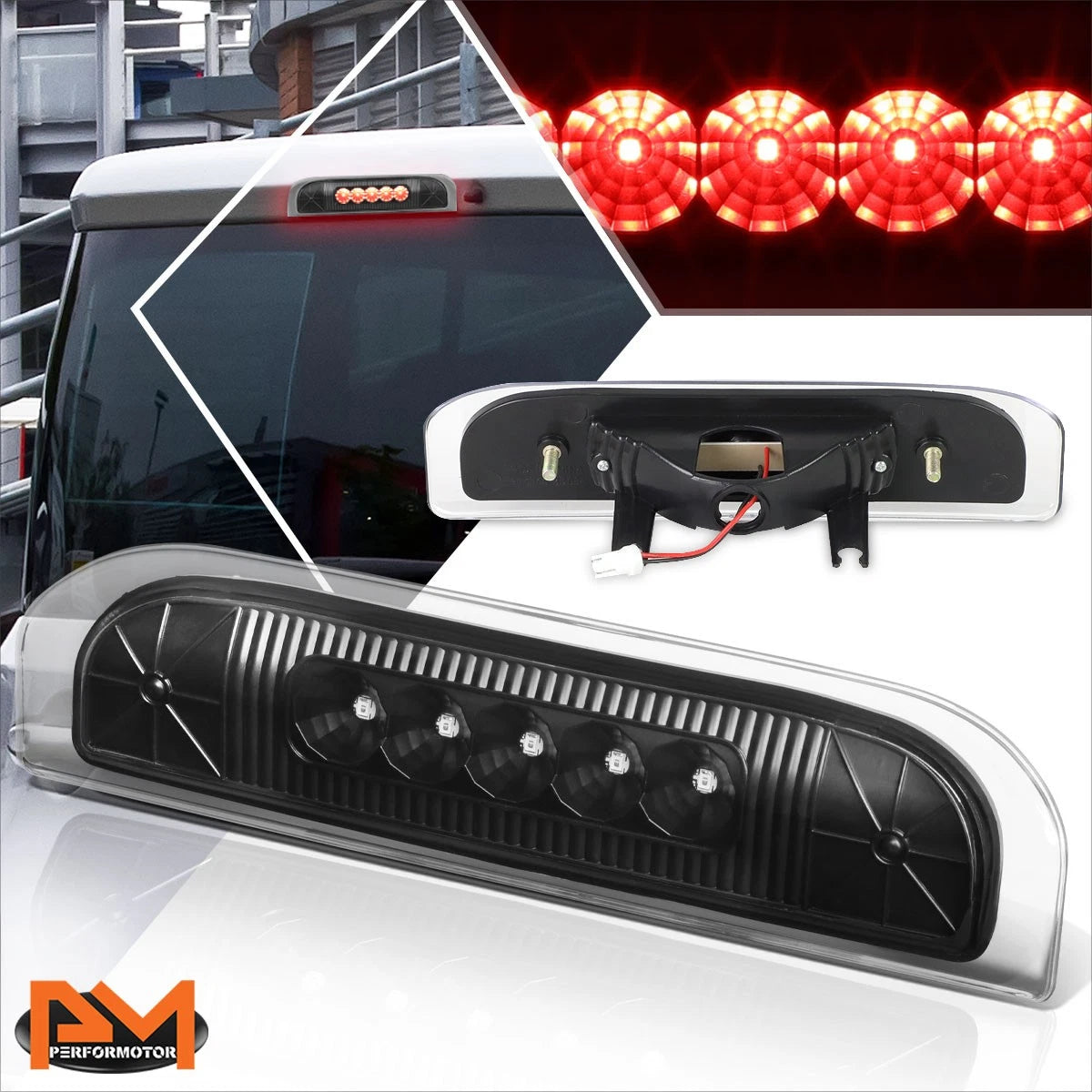 Full LED High Mount Third Tail Brake Light for Nissan Cube (2009–2014)