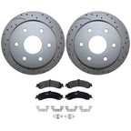 Rear Brake Kit 325mm Drill Disc TRW Metallic Pad for Silverado Sierra 1500 (2007–2018)