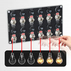 12 Gang Waterproof Rocker Switch Panel for RV Boat Truck (12V 24V)