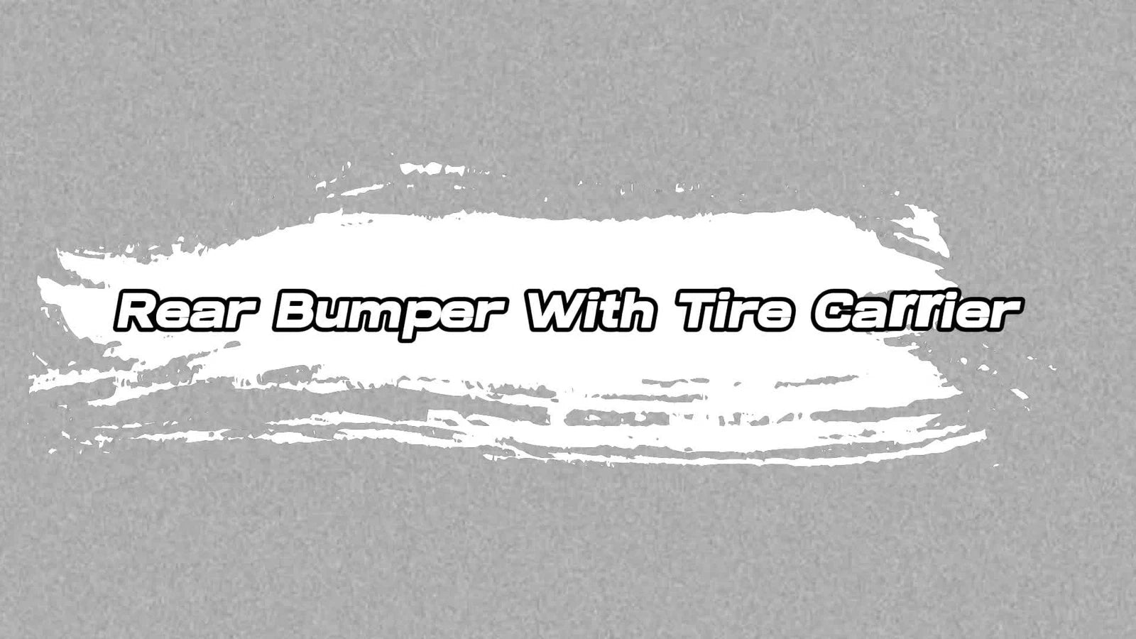 Rear Bumper with Tire Carrier & D-Ring for Jeep Wrangler (1987–2006)
