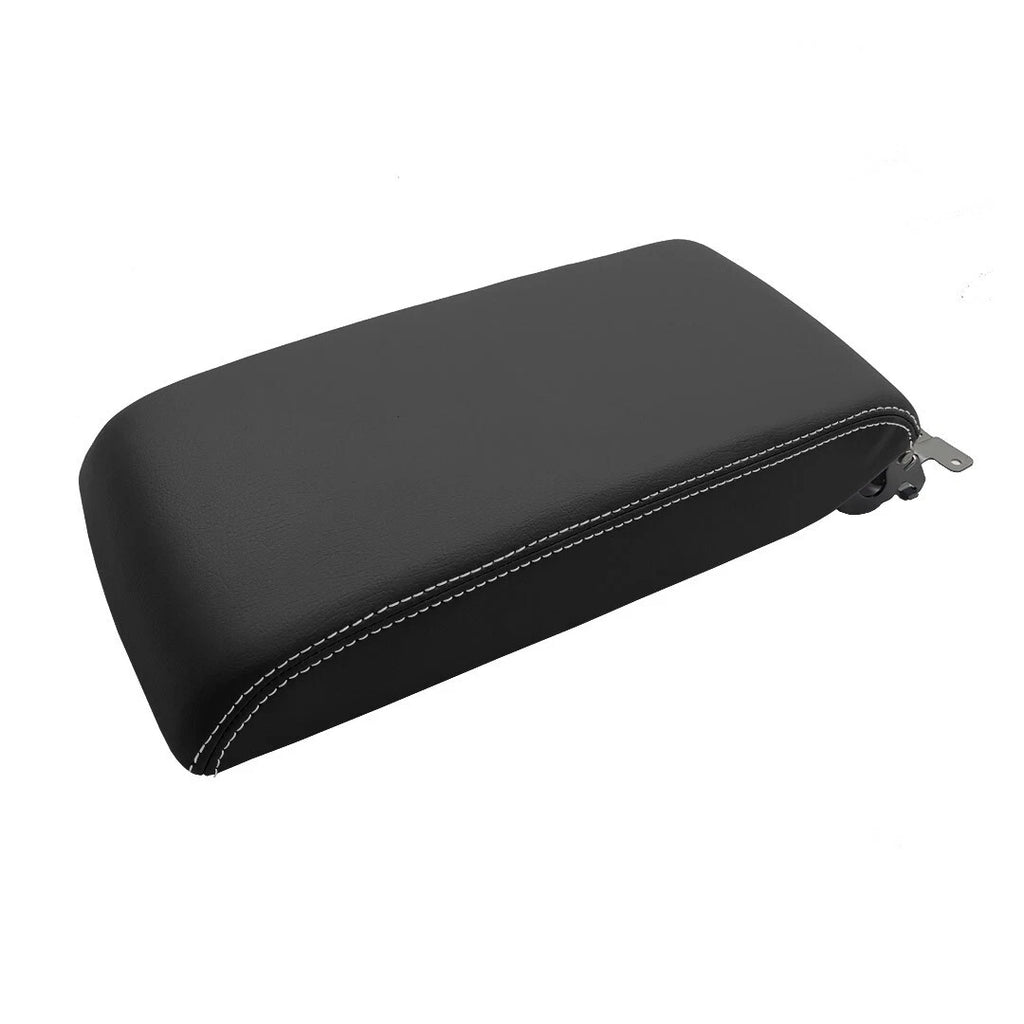 Console Lid Armrest Cover for Subaru Legacy (2015–2019) White Stitch