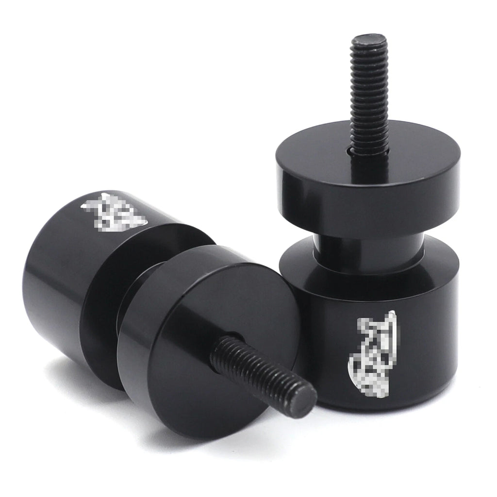 Black Swingarm Spool 6mm for Yamaha FZ6 (2004–2008) / R1 YZF-R1 (1998–2015) / YZF600R (2005)