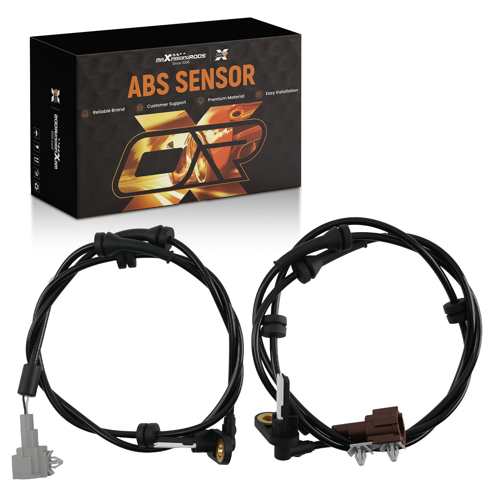 2Pcs ABS Wheel Speed Sensor Rear for Nissan Titan (2004–2012) 970-326 970-293