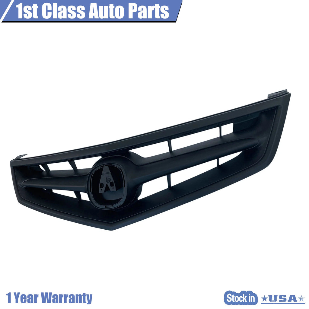 Front Bumper Grille for Acura TSX (2006-2008) Matte Black