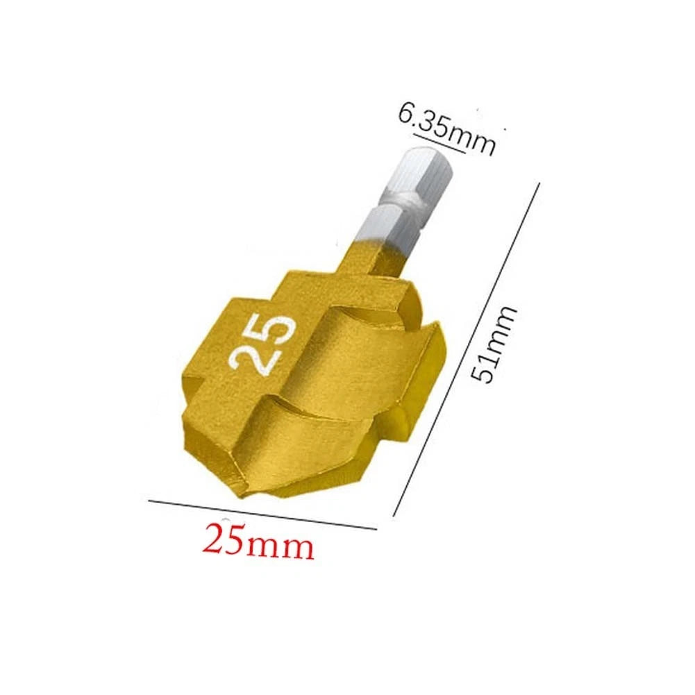 20 25 32mm PPR Step Drill Bit with Titanium Coating Hex Shank