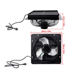 High-Speed 12'' Shutter Wall-Mount Attic Exhaust Fan 1600RPM 900CFM