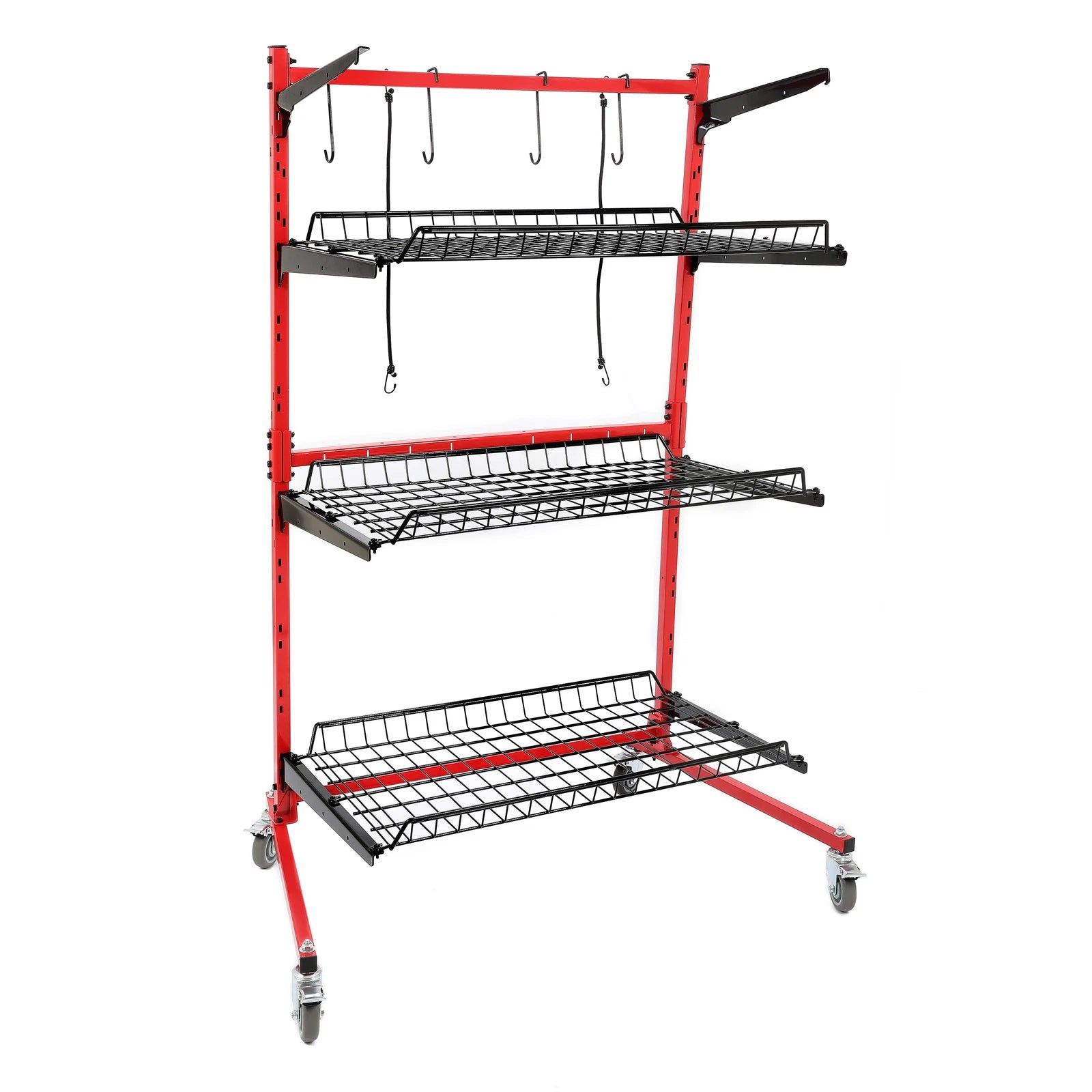 Rolling Parts Storage Rack for Auto Body Repair Shop
