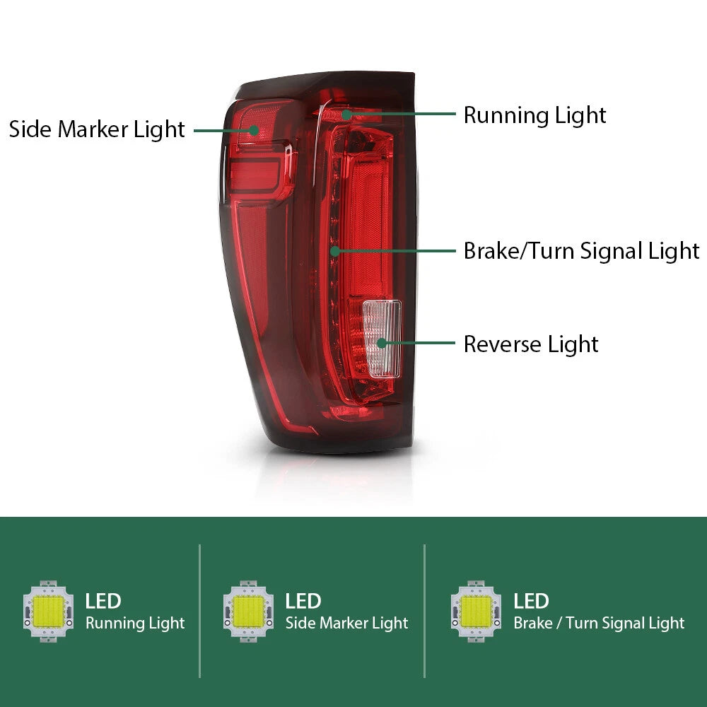 Full LED Tail Light Brake Lamp for GMC Sierra 1500 (2019–2023)