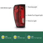Full LED Tail Light Brake Lamp for GMC Sierra 1500 (2019–2023)