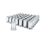 Chrome Lug Nut Covers Push-On 33mm for Toyota Tacoma (2012–2023)