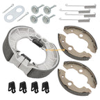 Front & Rear Brake Shoes w/Pin Kits for Honda TRX500FA/FGA Rubicon 500 (2001–2004)