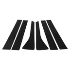 6 Pcs Door Pillar Window Trim for Hyundai Palisade (2020–2023) Black