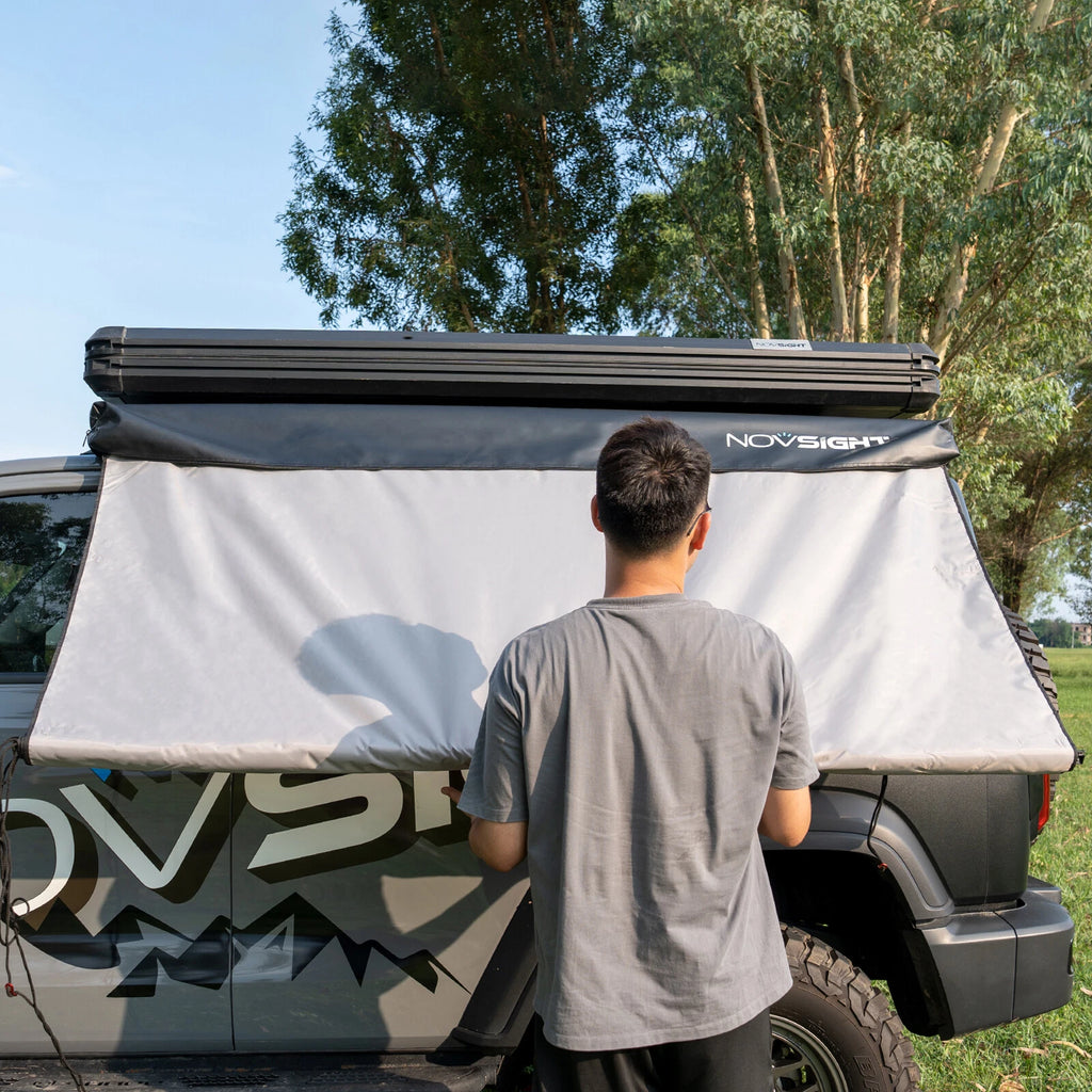 2X Car Side Awning Rooftop Tent 420D Shelter Shade for SUV