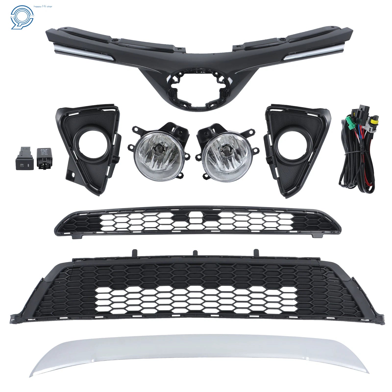 Grille and Fog Lights Kit for RAV4 SE (2016-2018)