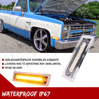 Amber LED Front Side Marker Light for Chevrolet C10 C20 C30 (1981–1991)