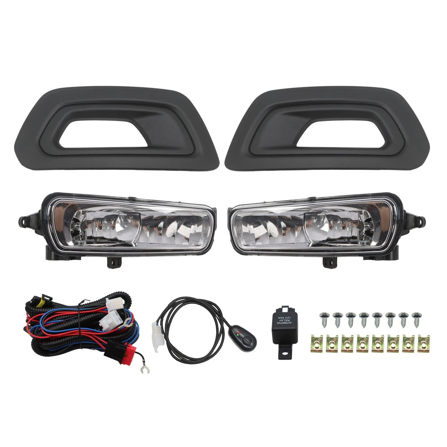 Complete Fog Light Kit for Ford Transit (2020–2024) Pair w/Bezels & Wiring