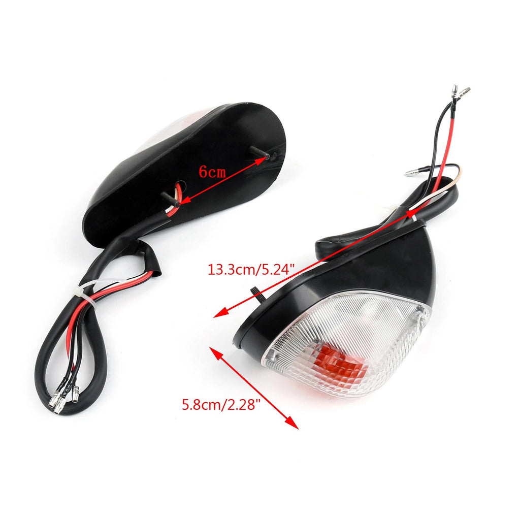 Clear Front Turn Signals for Kawasaki Ninja EX 250 (1988–2007)