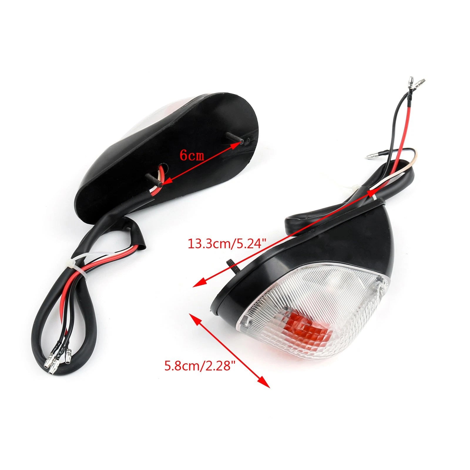 Clear Front Turn Signals for Kawasaki Ninja EX 250 (1988–2007)