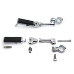 Chrome Gear Skull Footpeg Mount Kit for 1.25" Engine Guard (Defiance)